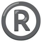 Registered emoji on Google