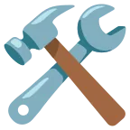 Hammer and Wrench emoji on Google