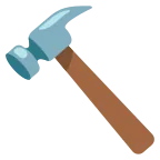 Hammer emoji on Google