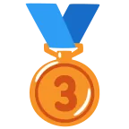 Emoji Medalla de bronce en Google