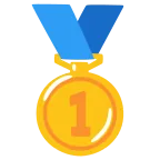 1st Place Medal emoji on Google