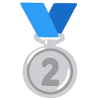 Emoji Medalla de plata en Google