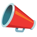 Megaphone emoji on Google