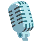 Emoji Micrófono de estudio en Google