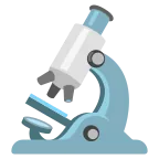 Microscope emoji on Google