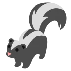 Skunk emoji on Google