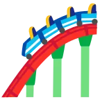 Roller Coaster emoji on Google