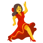 Dancer emoji on Google