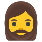 Emoji Mujer: barba en Google