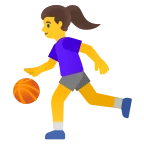 Woman Bouncing Ball emoji on Google