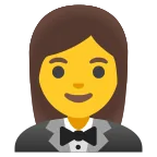 Woman in Tuxedo emoji on Google