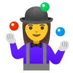 Woman Juggling emoji on Google