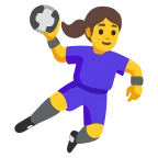 Woman Playing Handball emoji on Google
