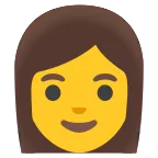 Emoji Mujer en Google