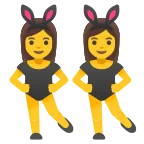 Women with Bunny Ears emoji on Google