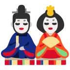 Japanese Dolls emoji on Google