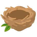 Emoji Nido vacío en Google