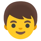 Boy emoji on Google
