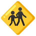 Children Crossing emoji on Google