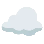 Cloud emoji on Google