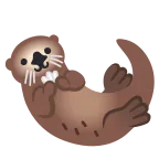 Otter emoji on Google