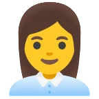 Woman Office Worker emoji on Google