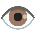 Emoji Ojo en Google