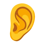 Ear emoji on Google