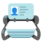 Card Index emoji on Google
