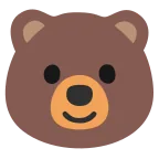 Emoji Oso en Google