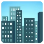 Emoji Paisaje urbano en Google