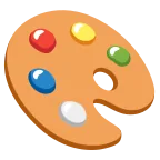 Emoji Paleta de pintor en Google