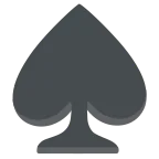 Spade Suit emoji on Google
