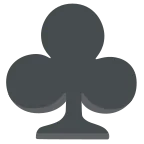 Club Suit emoji on Google