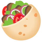 Stuffed Flatbread emoji on Google