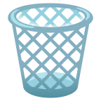 Wastebasket emoji on Google