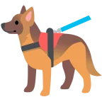 Emoji Perro de servicio en Google