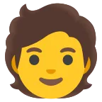 Person emoji on Google