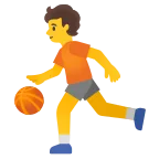Person Bouncing Ball emoji on Google