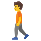 Emoji Persona caminando en Google