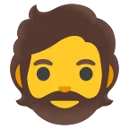 Emoji Persona con barba en Google