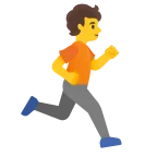 Emoji Persona corriendo: hacia la derecha en Google