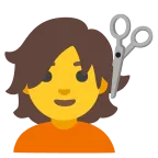 Person Getting Haircut emoji on Google