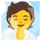 Emoji Persona en una sauna en Google