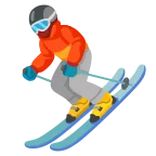 Skier emoji on Google