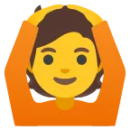Person Gesturing OK emoji on Google