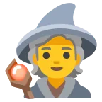 Mage emoji on Google