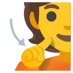 Emoji Persona sorda en Google