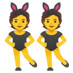 People with Bunny Ears emoji on Google