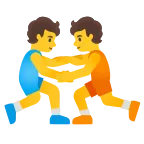People Wrestling emoji on Google